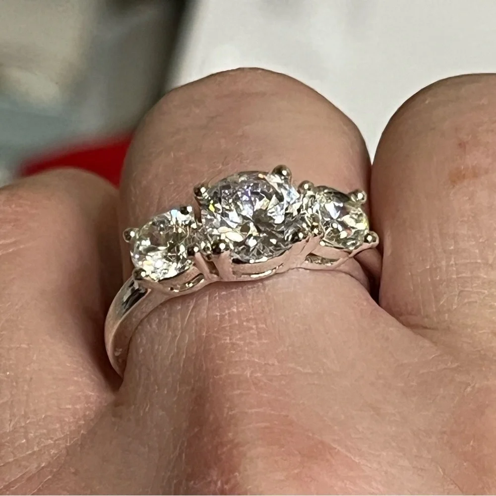 Nataliya V Collister Triple Stone Ring
